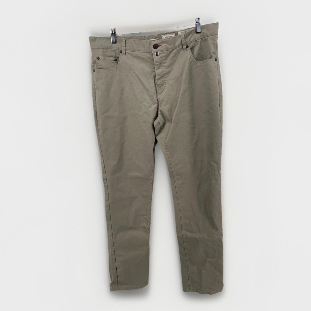 Vintage Oscar de la Renta Men Pants Size 36 Low Rise Khaki Casual